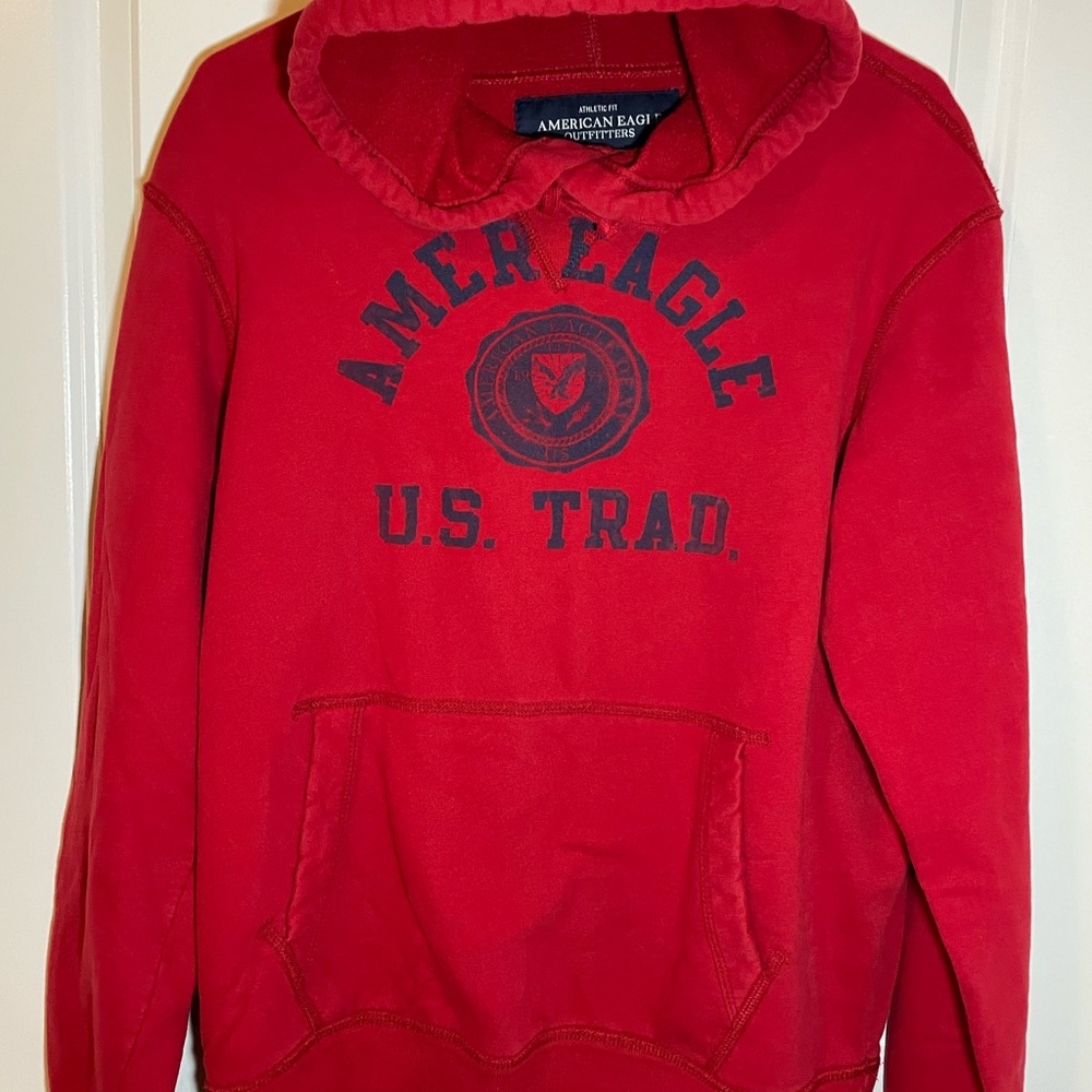 American Eagle Hoodie Red